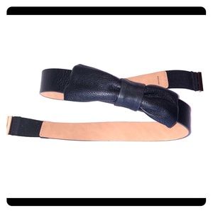Black Kate Spade Bow Belt